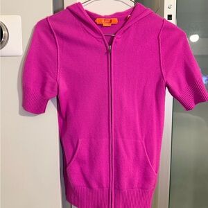 CHRISTOPHER FISCHER Pink Hoodie Cashmere Jacket - Pink - XS